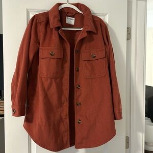 Rust/Terracotta oversized Shacket | Medium